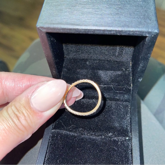 The Tender Riddle Moissanite Engagement Ring Yellow Gold size 8.5 - Picture 15 of 17